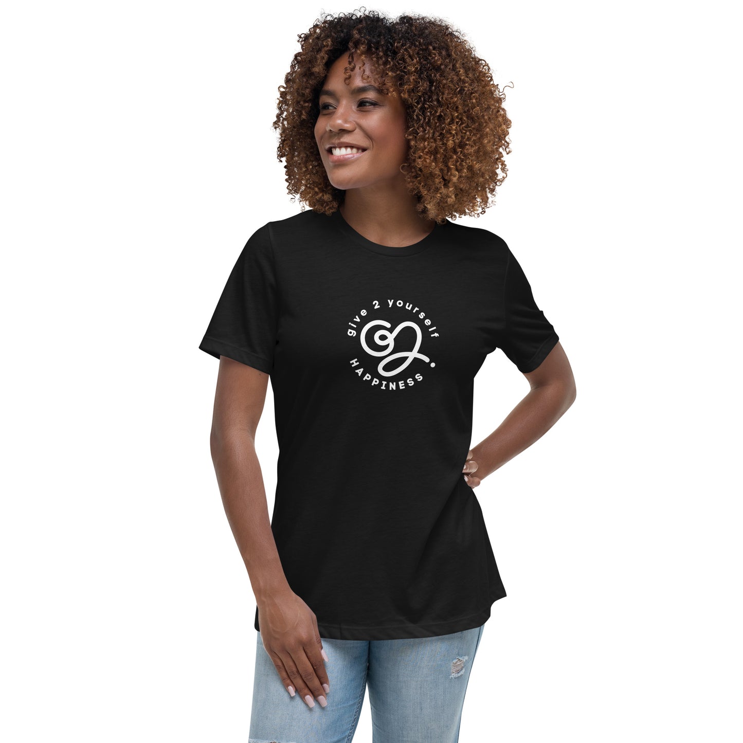 G2Y HAPPINESS Women's Relaxed T-Shirt