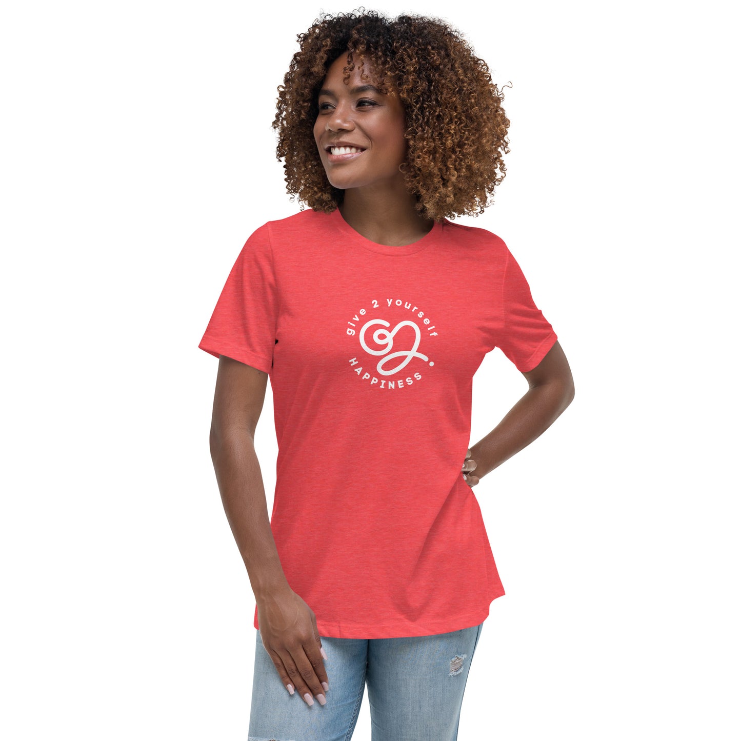 G2Y HAPPINESS Women's Relaxed T-Shirt