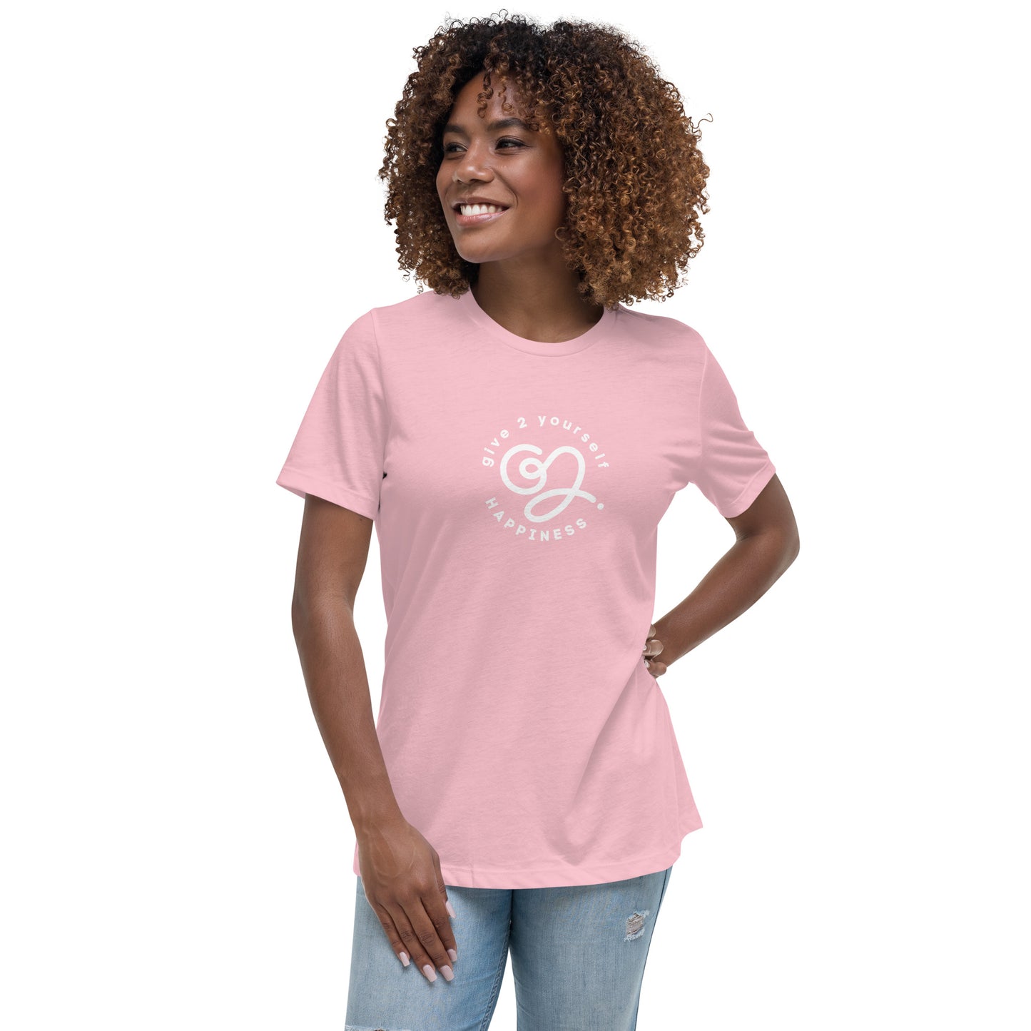 G2Y HAPPINESS Women's Relaxed T-Shirt