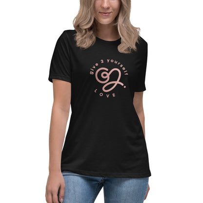 G2Y LOVE (Pink) Women's Relaxed T-Shirt