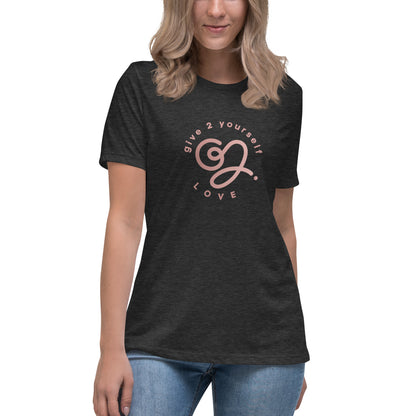 G2Y LOVE (Pink) Women's Relaxed T-Shirt