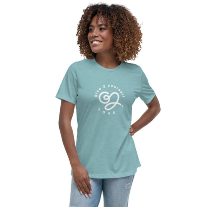 G2Y LOVE (White) Women's Relaxed T-Shirt