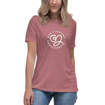 G2Y CONSISTENCY (White) Women's Relaxed T-Shirt