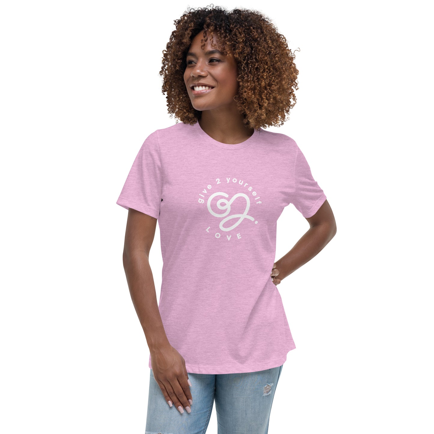 G2Y LOVE (White) Women's Relaxed T-Shirt