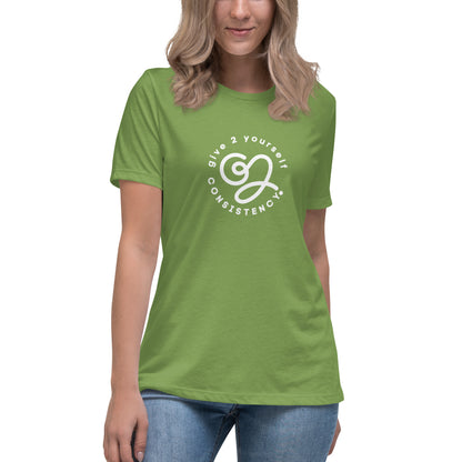 G2Y CONSISTENCY (White) Women's Relaxed T-Shirt