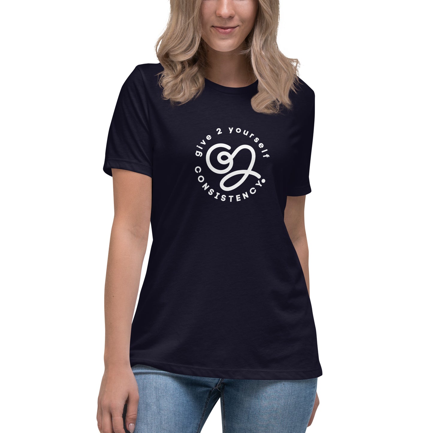 G2Y CONSISTENCY (White) Women's Relaxed T-Shirt