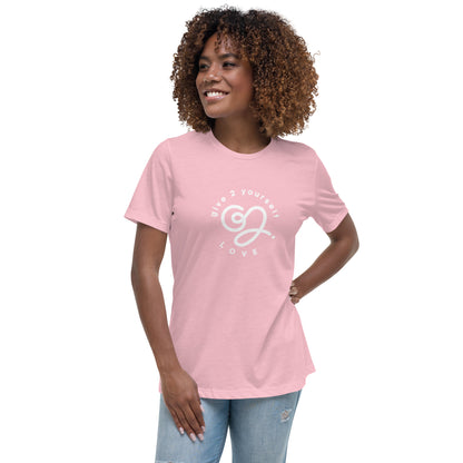 G2Y LOVE (White) Women's Relaxed T-Shirt