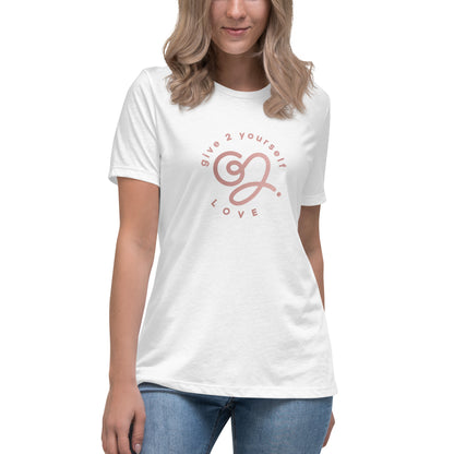 G2Y LOVE (Pink) Women's Relaxed T-Shirt